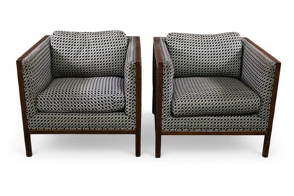 PAIR OF MID CENTURY MODERN LOUNGE CHAIRS
