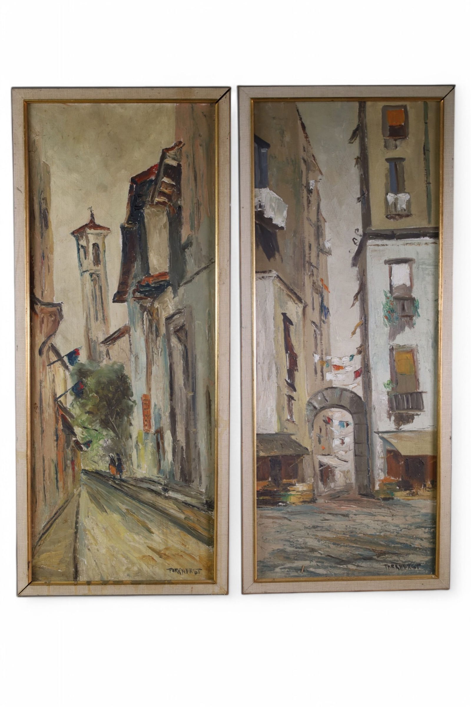 PAIR OF VIOLET PARKHURST PAINTINGS (1 of 3)