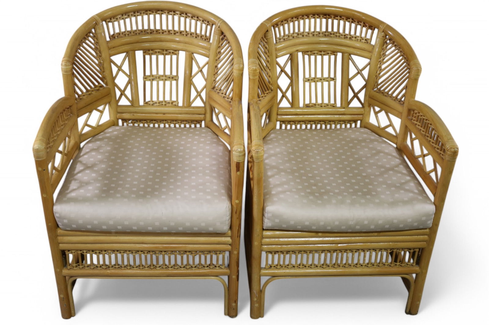 PAIR OF BAMBOO CHAIRS (1 of 3)