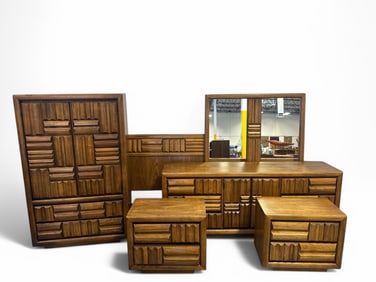 5 PIECE LANE MID CENTURY MODERN BEDROOM SET