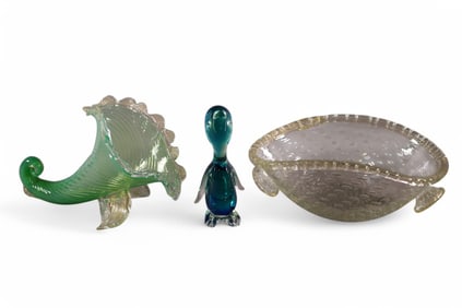 3 PIECES OF MURANO