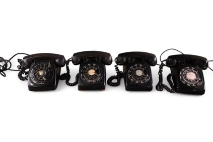 4 VINTAGE TELEPHONES