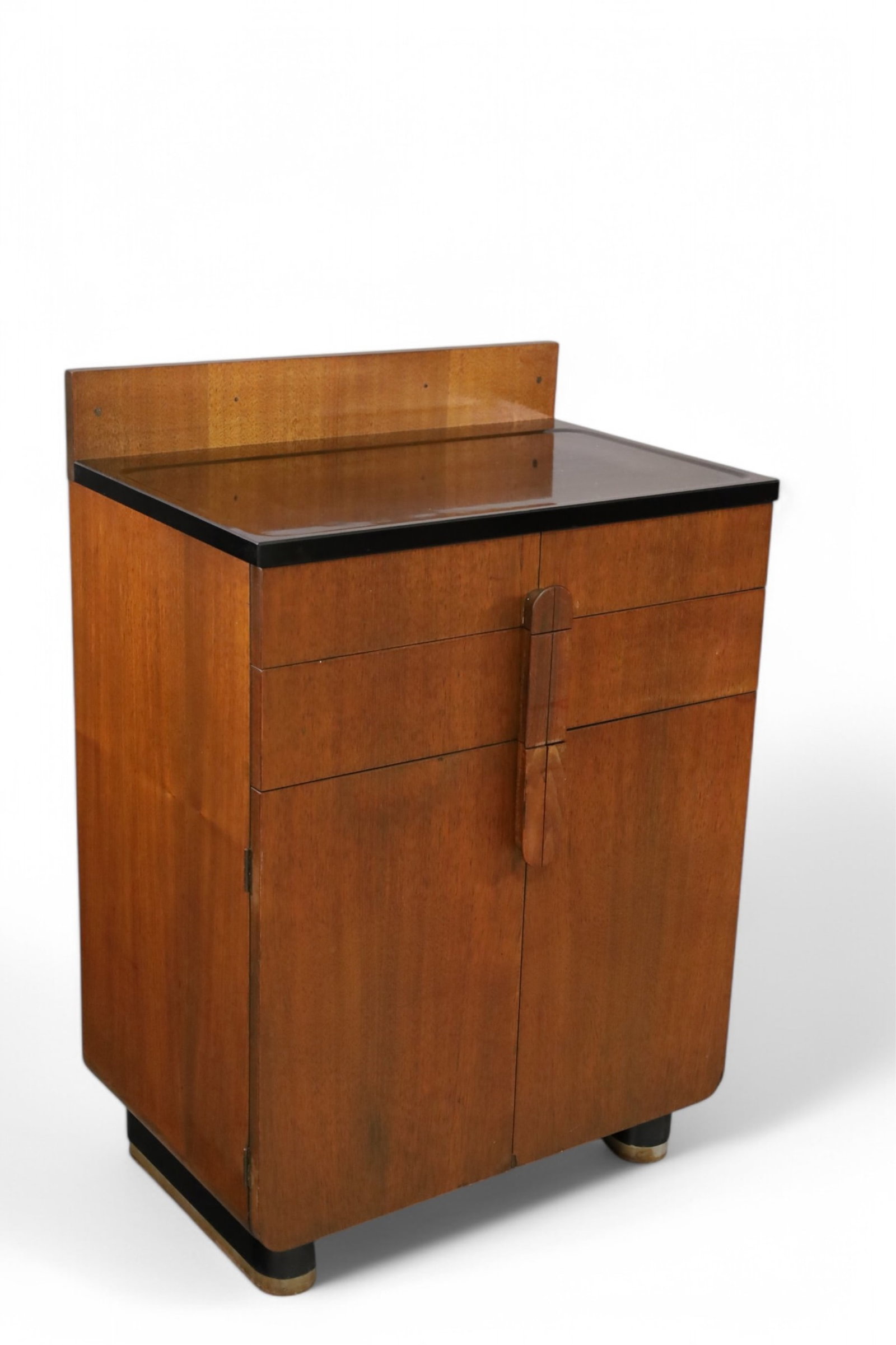 HAMILTON MEDICAL CABINET: 2 DRAWER, 2 DOOR LOWER, PAINTED SURFACE TOP. MISSING INTERIOR SHELF. MINOR WEAR TO FINISH. 26" W x 17" D x 37 H. THIS ITEM EXCEEDS SIZE LIMITATIONS FOR IN HOUSE SHIPPING, MUST BE PICKED UP IN HOUSE OR