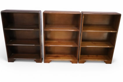 SET OF 3 BOOKCASES