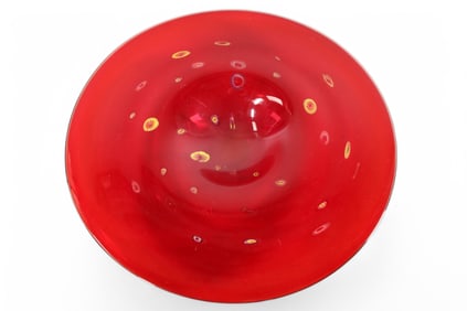 ART GLASS CENTER BOWL