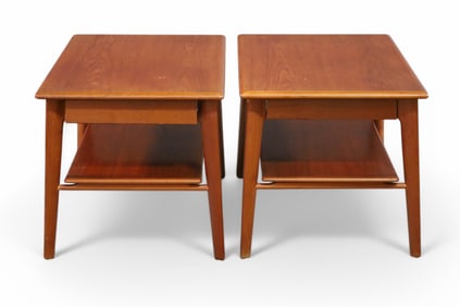 PAIR OF MID CENTURY MODERN END TABLES