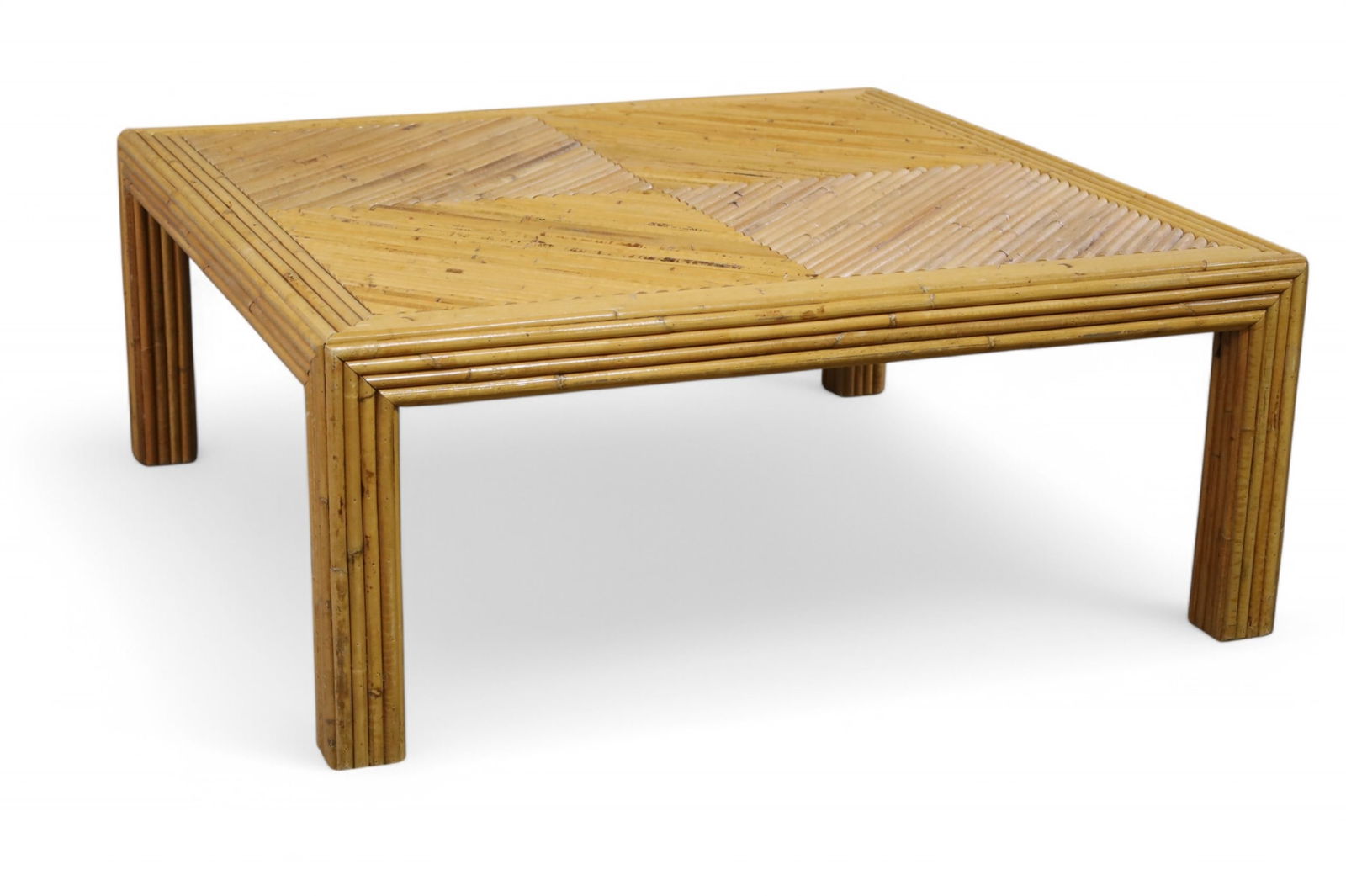 RATTAN COFFEE TABLE (1 of 2)