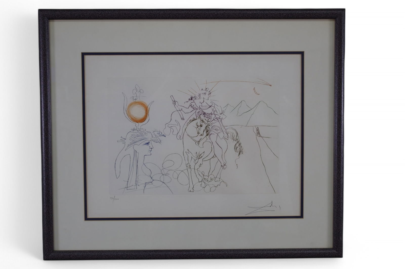 SALVADOR DALI COLORED ETCHING (1 of 3)