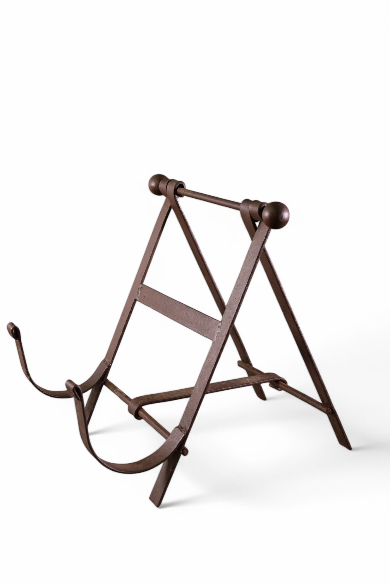 ANTIQUE IRON TABLE TOP BOOK STAND (1 of 2)