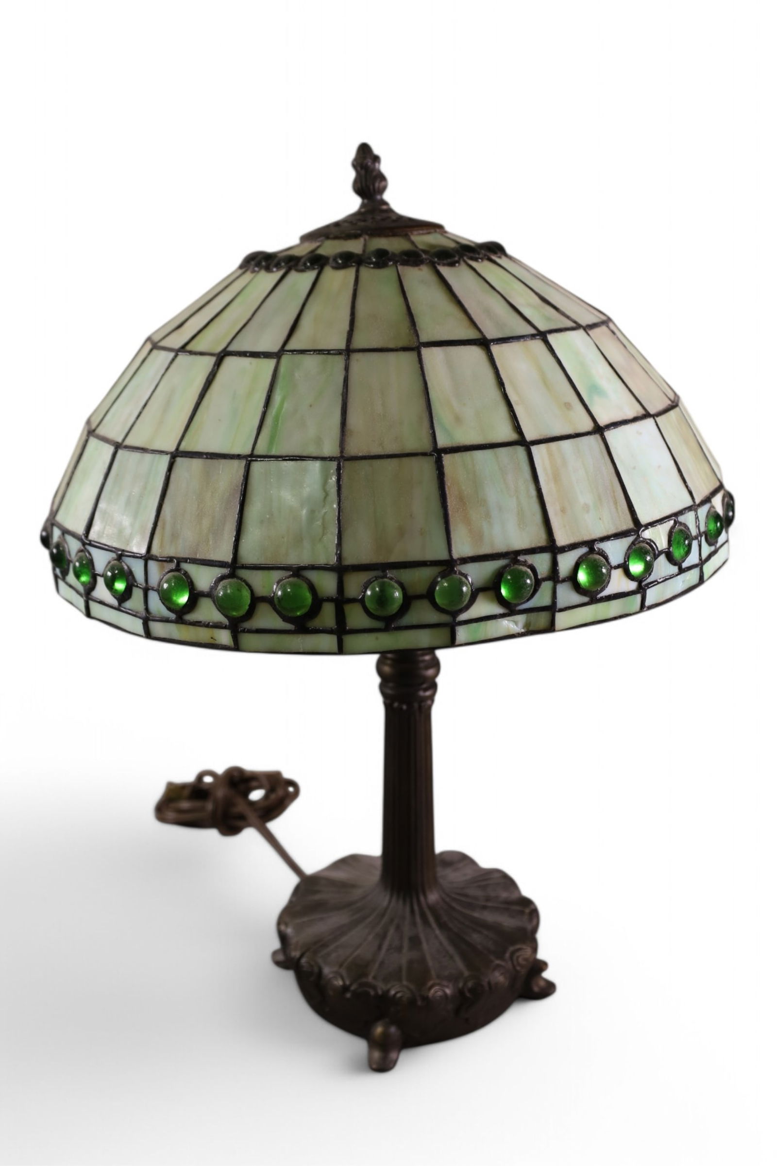 CONTEMPORARY SLAG GLASS TABLE LAMP (1 of 1)