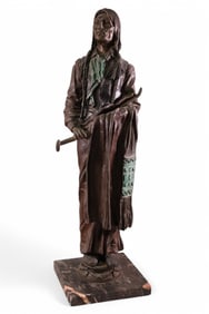 AFTER KAUBA NATIVE AMERICAN BRONZE