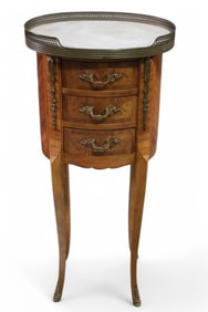 FRENCH MARBLE TOP STAND