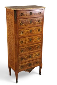 INLAID FRENCH HIGHBOY
