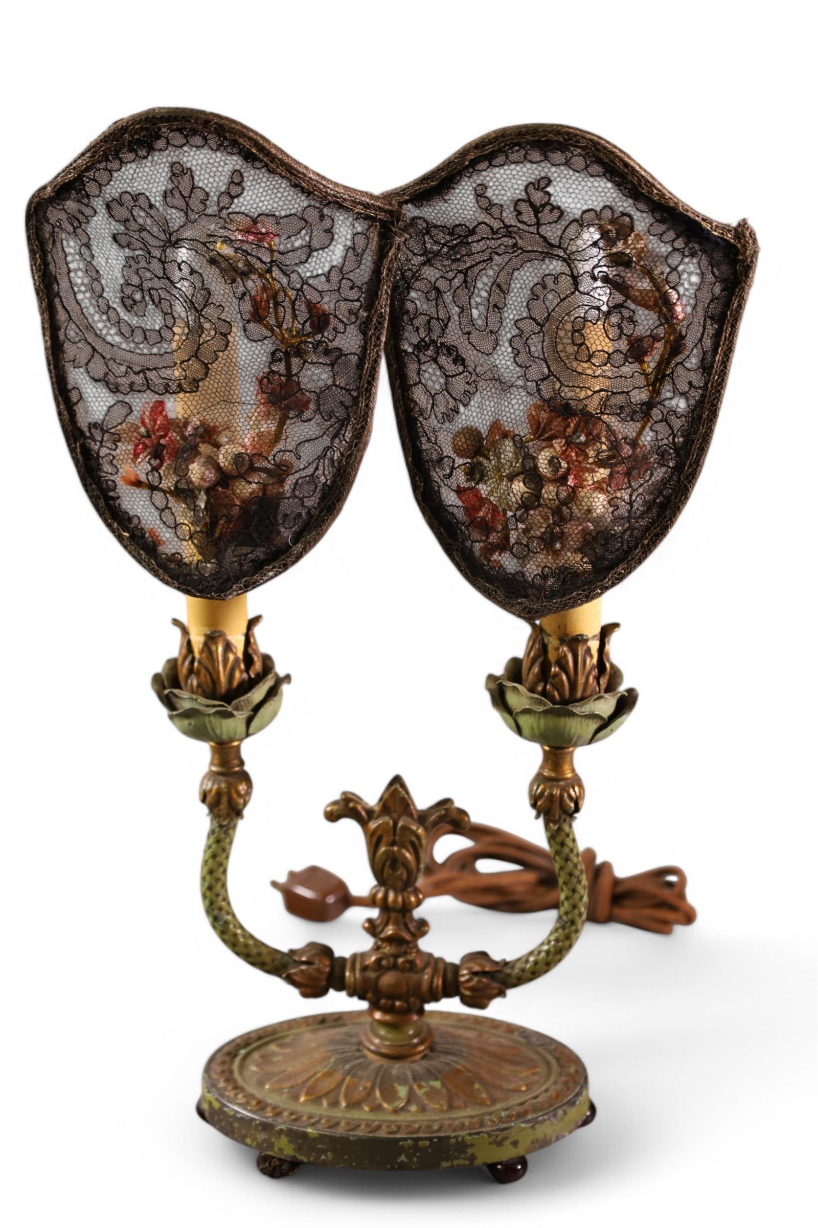 1920'S DOUBLE ARM LAMP (1 of 3)