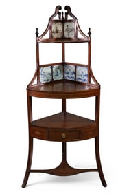 MAHOGANY CORNER SHELF