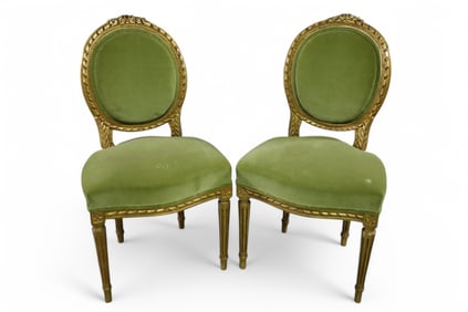 PAIR OF FRENCH PARLOR CHAIRS