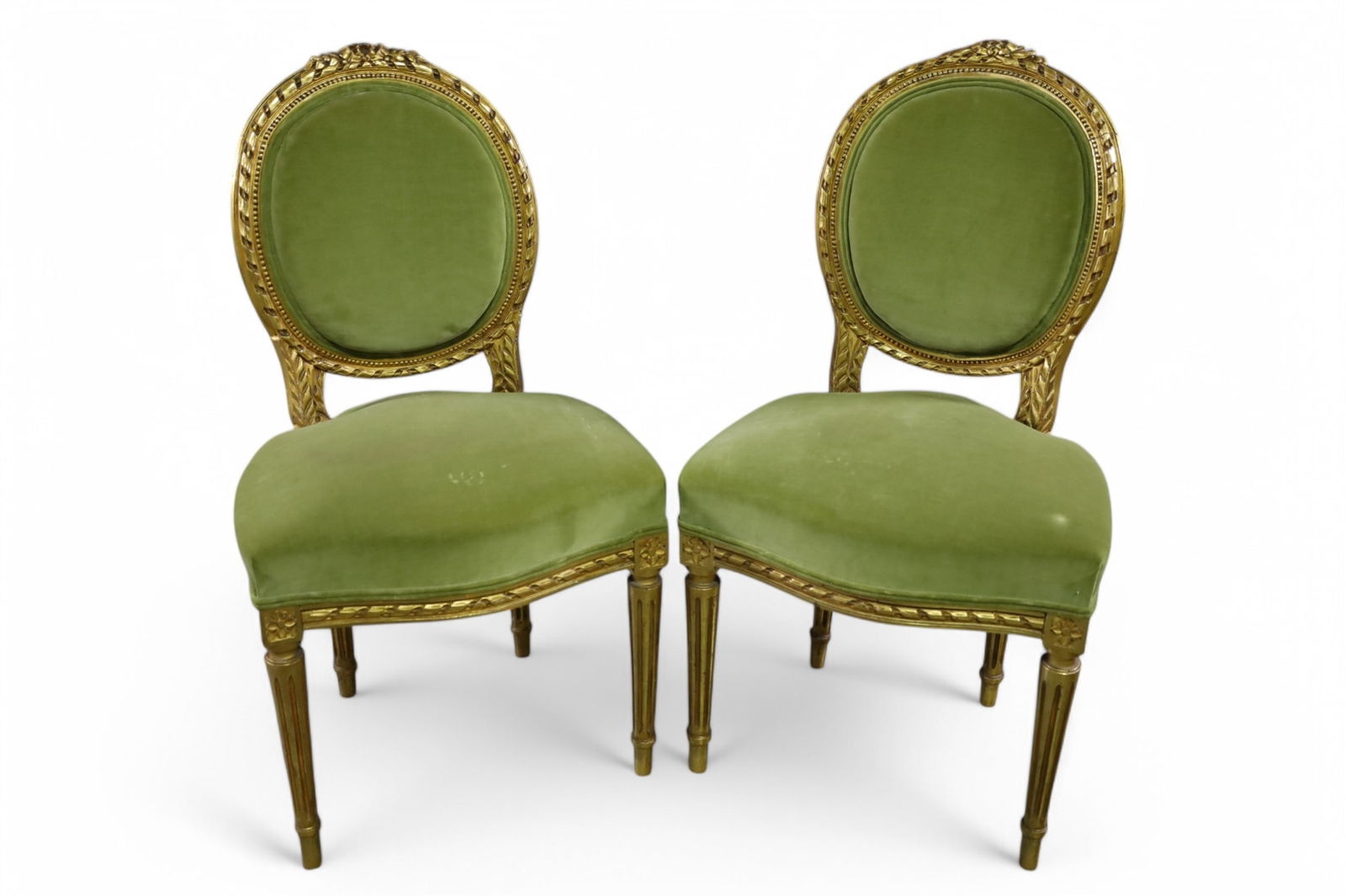 PAIR OF FRENCH PARLOR CHAIRS (1 of 3)