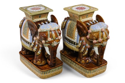 PAIR OF CHINESE GARDEN SEATS