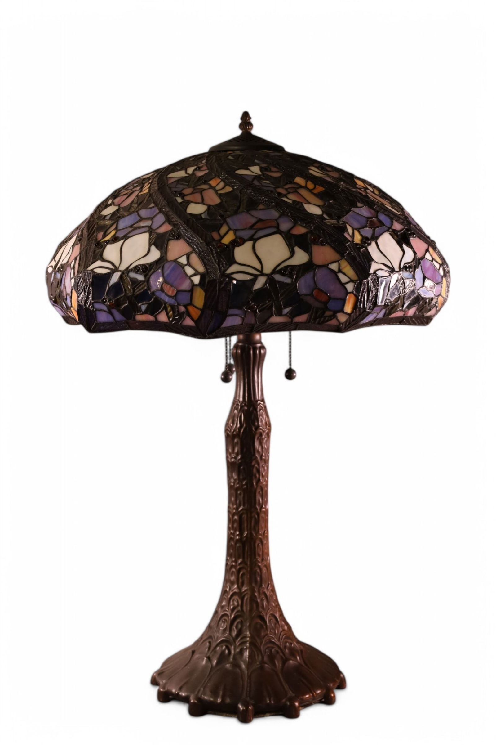 CONTEMPORARY LEADED GLASS TABLE LAMP (1 of 3)