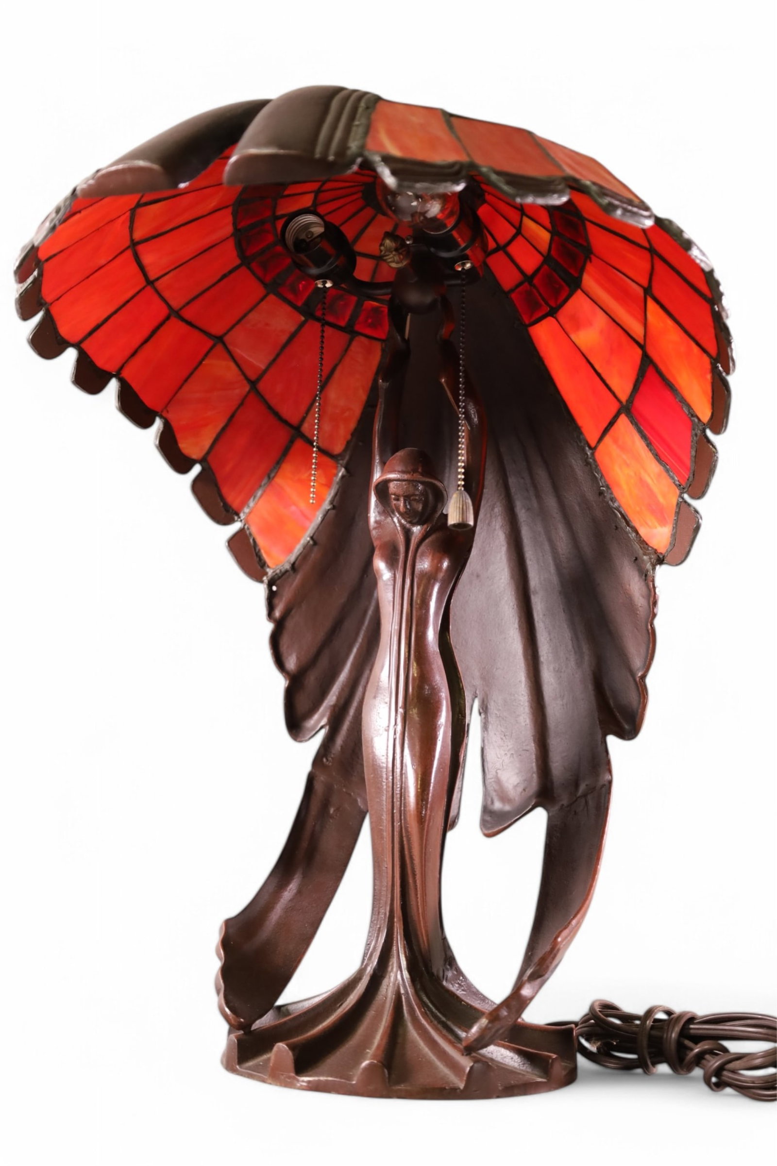 CONTEMPORARY LEADED GLASS TABLE LAMP (1 of 3)