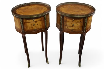 PAIR OF FRENCH SIDE TABLES