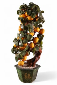 CHINESE STONE ORANGE TREE