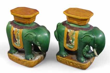 PAIR OF CHINESE GARDEN SEATS