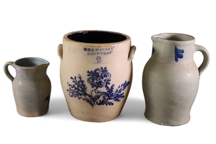 3 ANTIQUE CROCKS