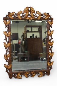 OAK LEAF PATTERN WALL MIRROR