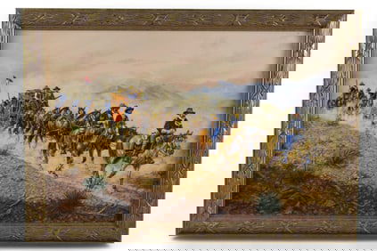 ART KOBER WESTERN OIL PAINTING