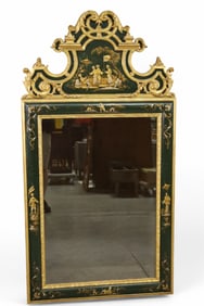 LARGE CHINOISERIE WALL MIRROR