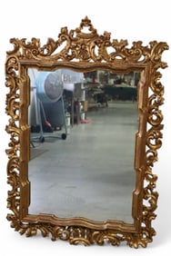 LARGE GOLD GILT WALL MIRROR