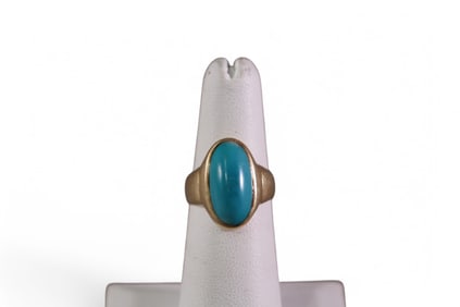 GOLD & TURQUOISE RING