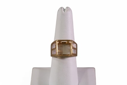 14k GOLD & DIAMOND SEMI MOUNT RING