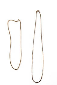 2 GOLD CHAINS