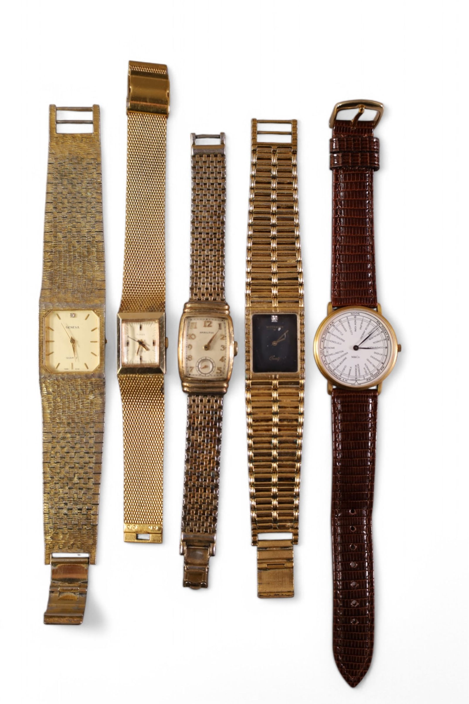 GROUP OF GOLD TONE WATCHES (1 of 2)