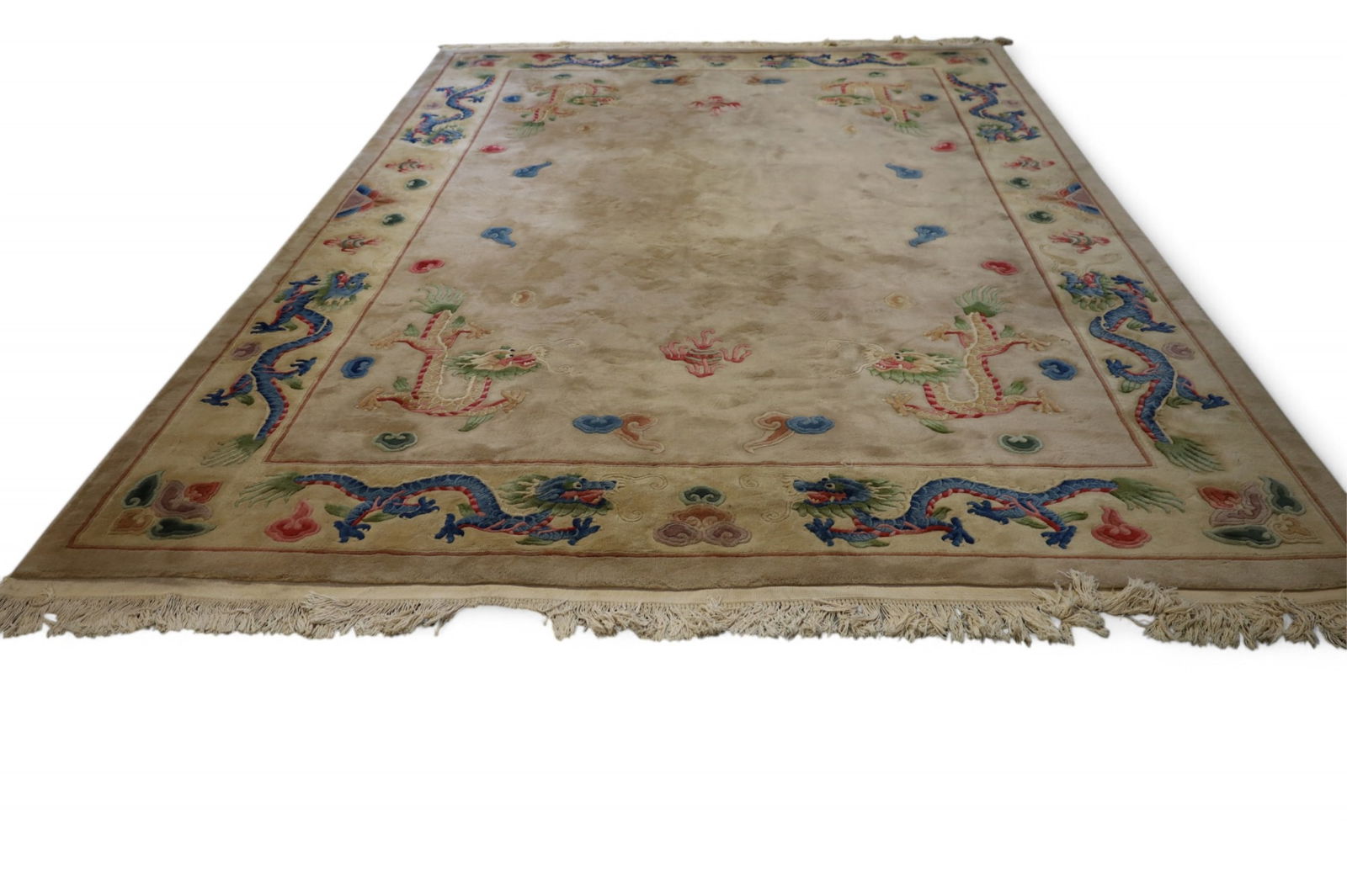 APPROX 8' 10" x 11' 10" CHINESE WOOL RUG (1 of 4)