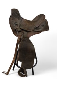 CIVIL WAR CONFEDERATE OFFICER SADDLE