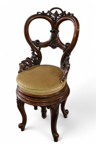 FANCY VICTORIAN ORGAN CHAIR