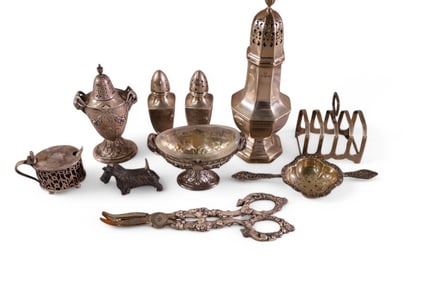 LOT OF MISC STERLING & SILVER ITEMS