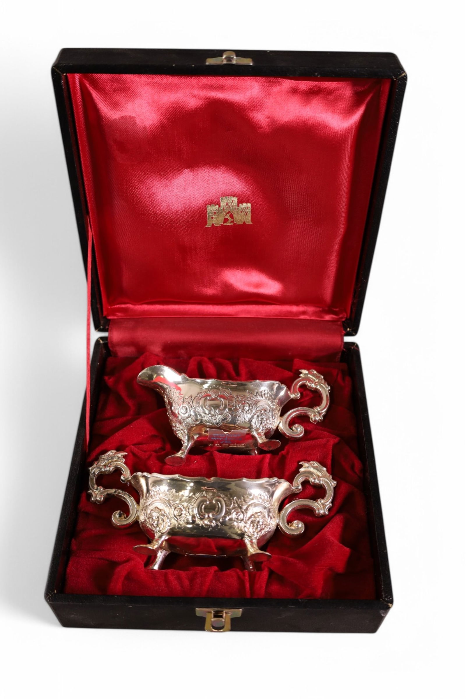 SILVERPLATED CREAM & SUGAR (1 of 2)