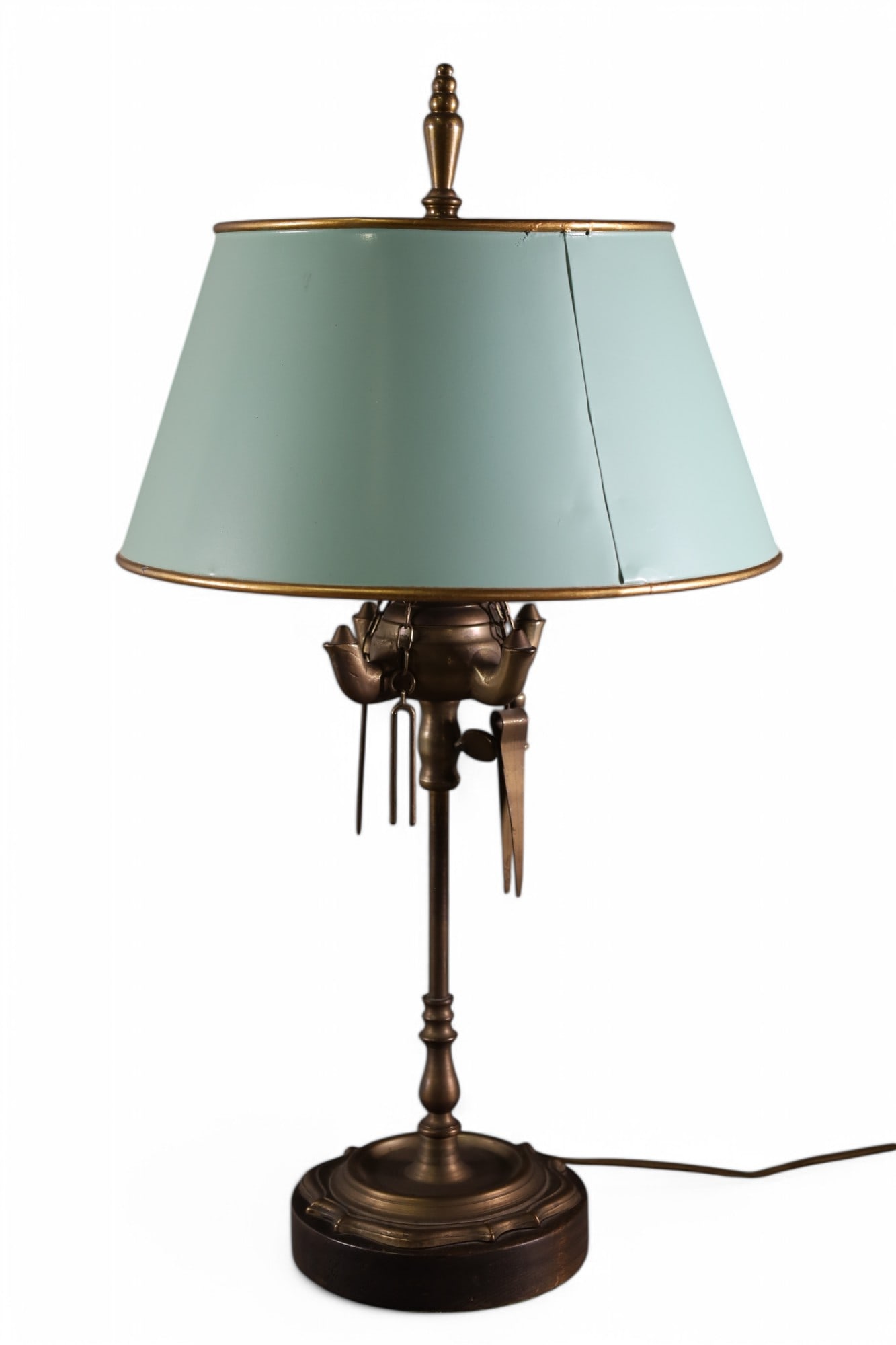 PAINTED SHADE TABLE LAMP (1 of 2)