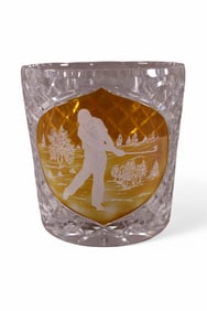 BOHEMIAN GLASS ICE BUCKET