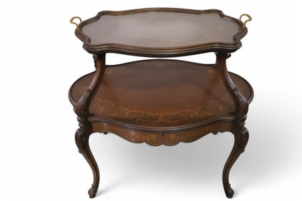 1920'S INLAID FRENCH TEA TABLE