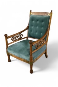 AMERICAN OAK PARLOR CHAIR