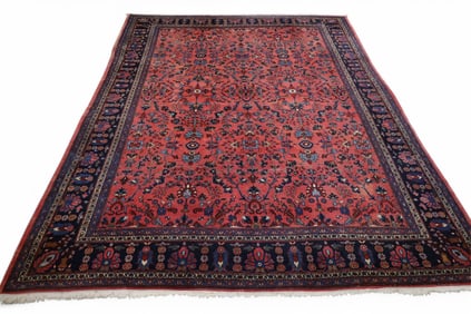 APPROX 9' 3" x 12' 2" HANDMADE MALAYER WOOL RUG