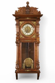 GUSTAV BECKER 2 WEIGHT WALL CLOCK