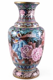 LARGE CLOISONNE VASE
