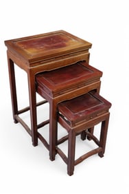 CHINESE HARDWOOD NESTING TABLES