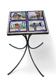 TILE TOP SIDE TABLE